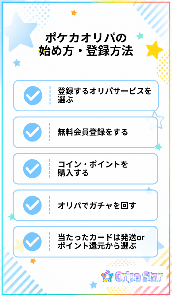 ポケカオリパの始め方・登録方法